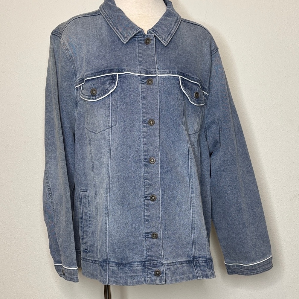DG2 by Diane Gilman size 3X Blue Jean Jacket